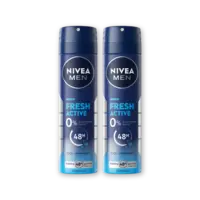 NIVEA Men fresh active deodorant spray 2-pack