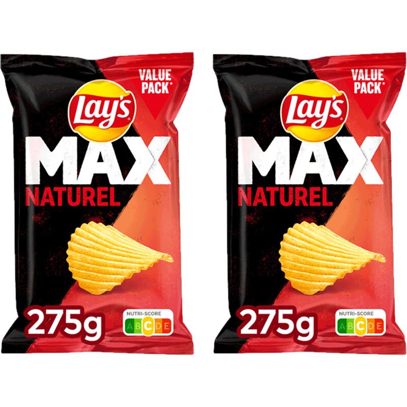 Een afbeelding van Lay's Max Naturel 2-pack