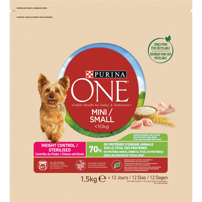 Een afbeelding van Purina Mini weight control dog bel