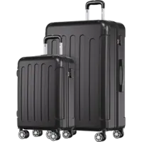 Lifegoods Suitcase set 20/28 - black (jd-2045)