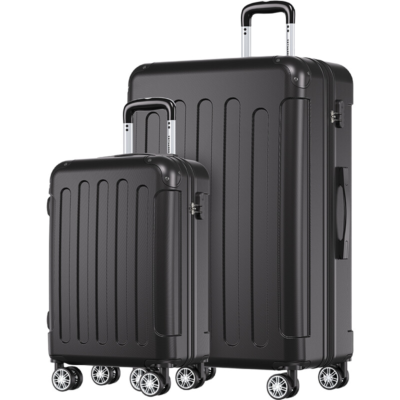 Een afbeelding van Lifegoods Suitcase set 20/28 - black (jd-2045)