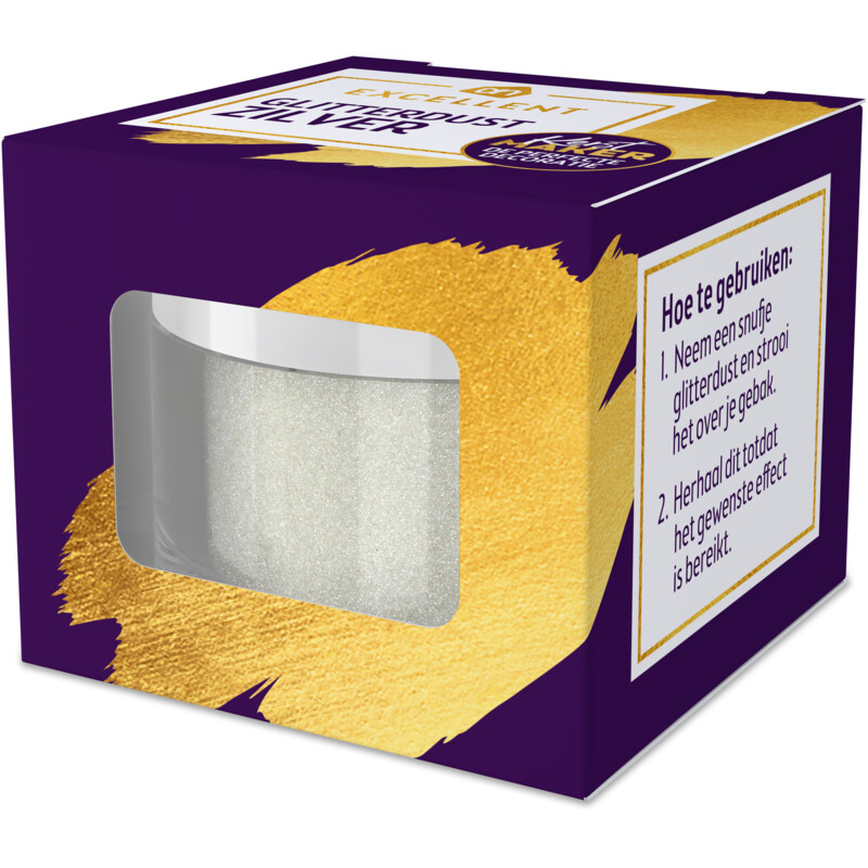 Een afbeelding van AH Excellent Glitterdust zilver
