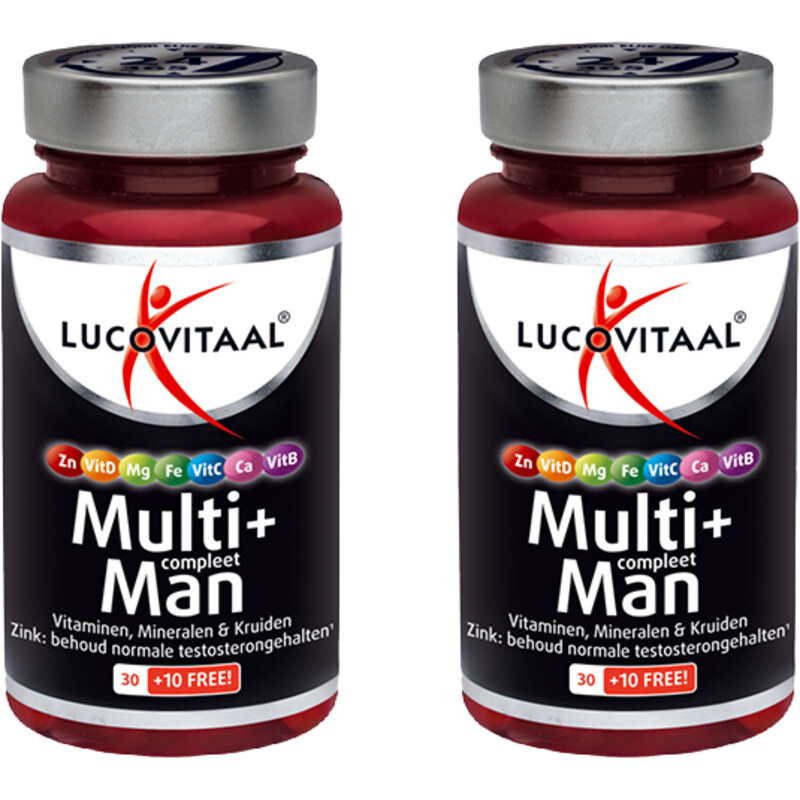 Een afbeelding van Lucovitaal Multi+ compleet man 2-pack