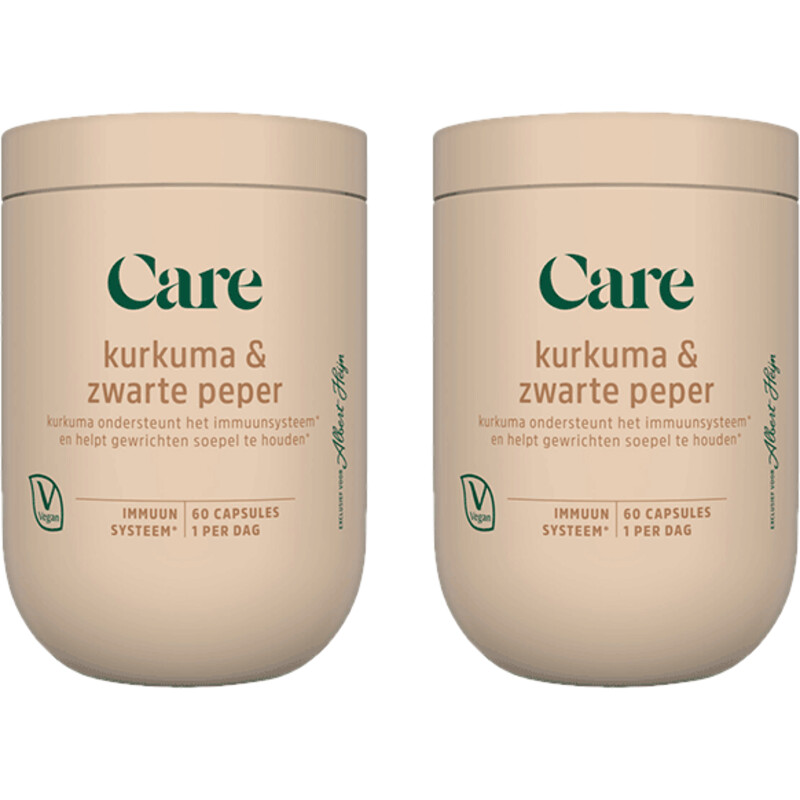 Een afbeelding van Care Kurkuma & zwarte peper 2-pack
