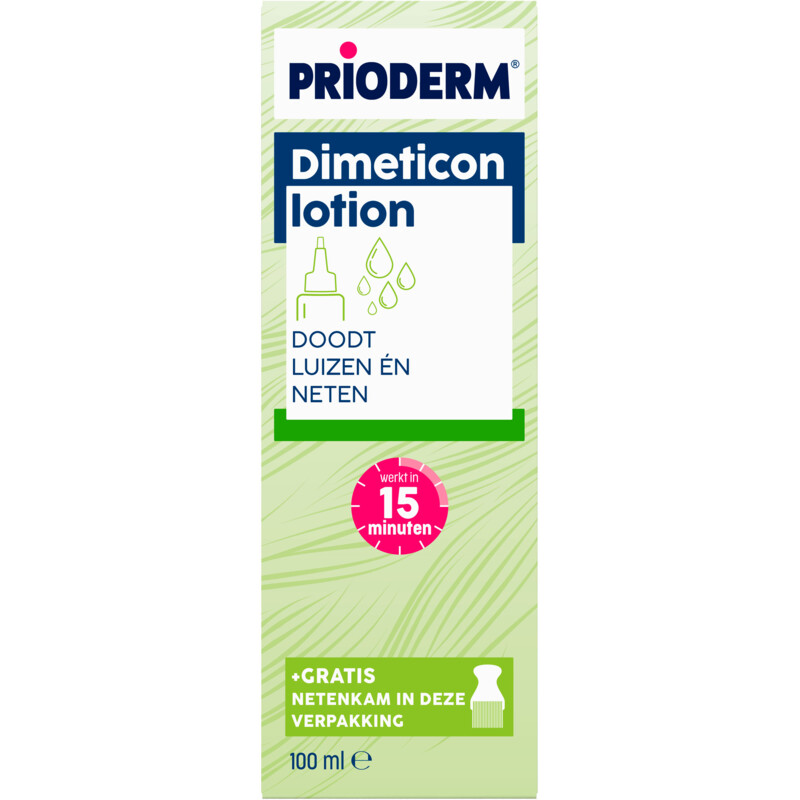 Een afbeelding van Prioderm Dimeticon lotion + gratis netenkam