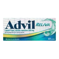 Advil Reliva 200mg ibuprofen zachte capsule