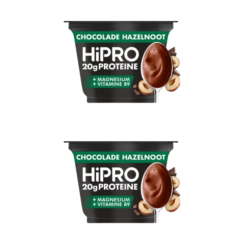 HiPRO Protein pudding choco hazelnoot 2-pack