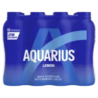 Aquarius Daily hydration lemon 12-pack
