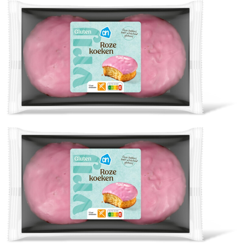AH Glutenvrij Roze koeken 2-pack