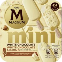 Een afbeelding van Magnum Mini white chocolate & white almond