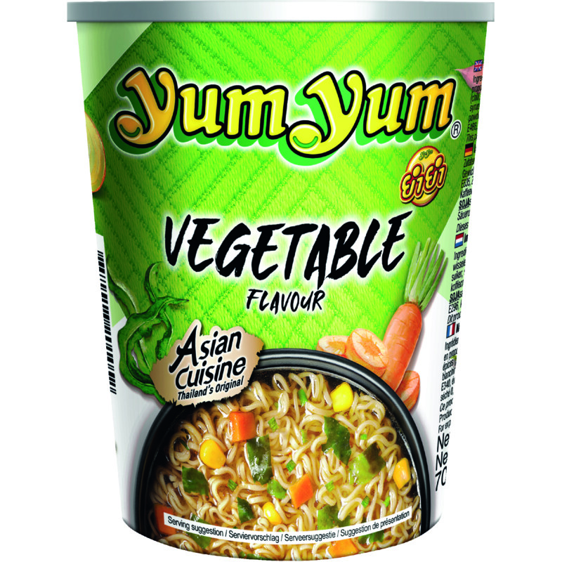 Een afbeelding van Yum Yum Vegetable flavour instant noodles