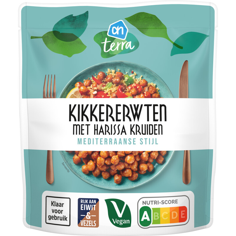 Een afbeelding van AH Terra Kikkererwten met harissa kruiden