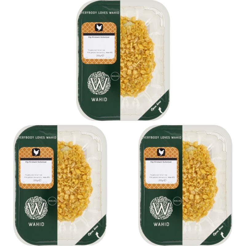 Een afbeelding van Wahid Kipkrokantschnitzel 3-pack