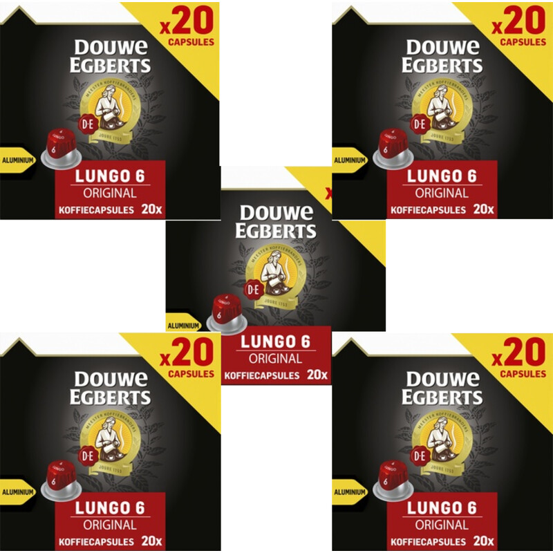Een afbeelding van Douwe Egberts original koffiecups 5-pack