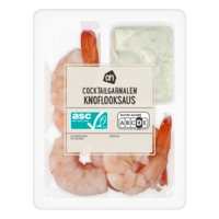 AH Cocktailgarnalen knoflooksaus