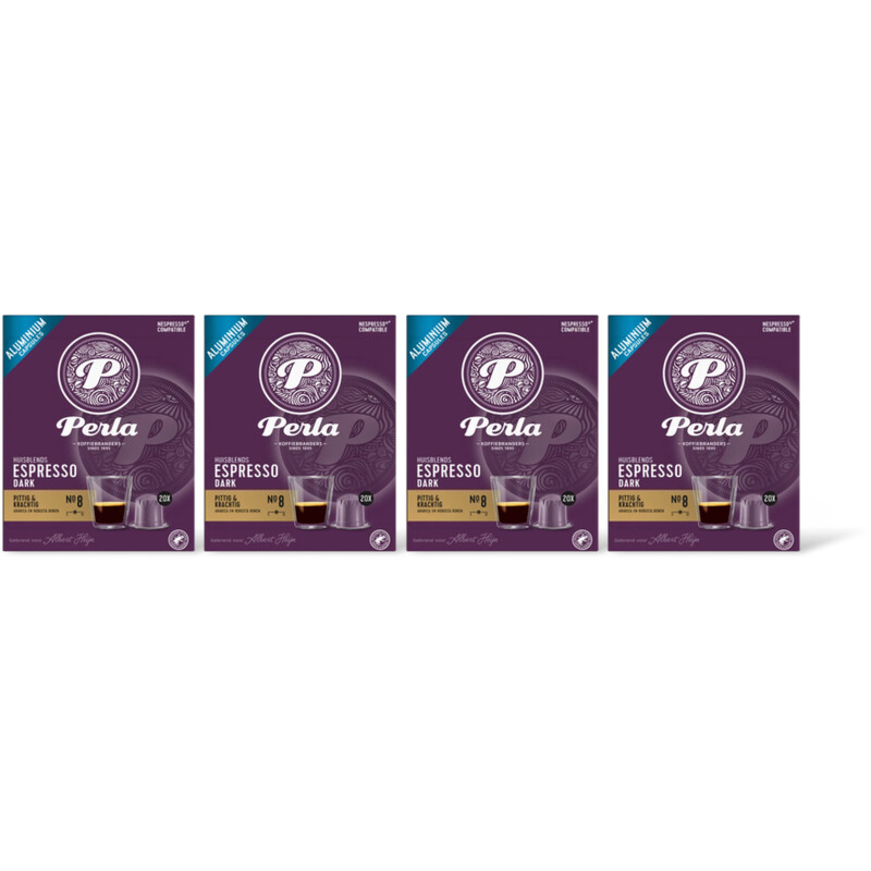 Perla Huisblends Espresso dark capsules 4-pack