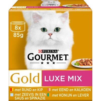 pdp-image-Gourmet Gold luxe mix met rund kip zeevis eend