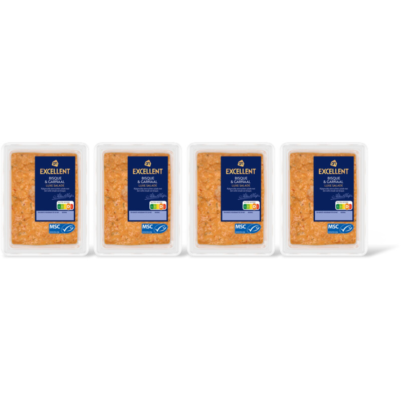 AH Excellent Bisque & garnaal luxe salade 4-pack