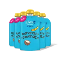 Ella's kitchen Bananen + kokos 4m+ bio 5-pack