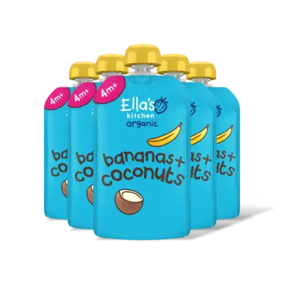 pdp-image-Ella's kitchen Bananen + kokos 4m+ bio 5-pack