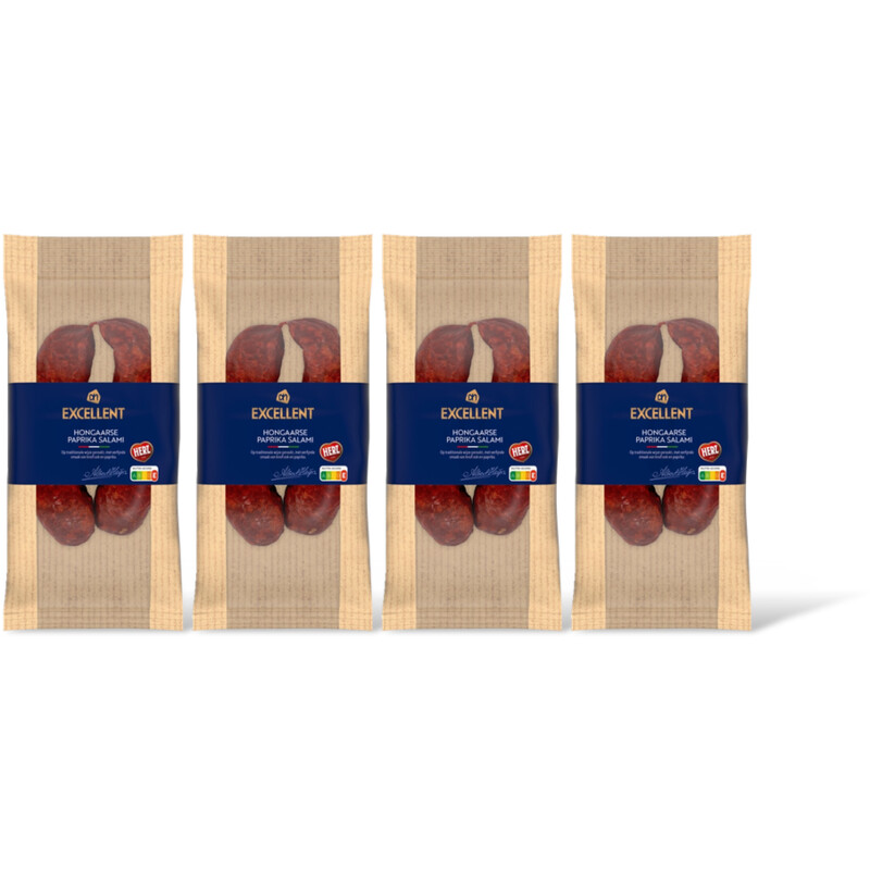 AH Excellent Hongaarse paprika salami 4-pack