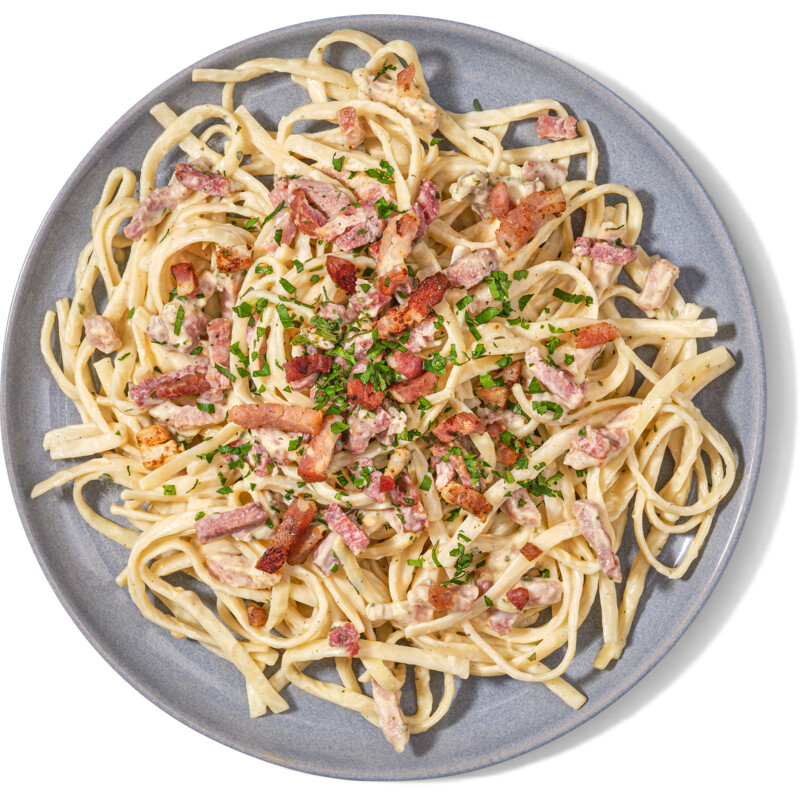 Een afbeelding van AH Verse maaltijd linguini carbonara