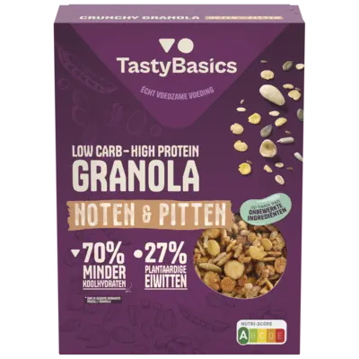 pdp-image-TastyBasics Low carb-high protein granola noten