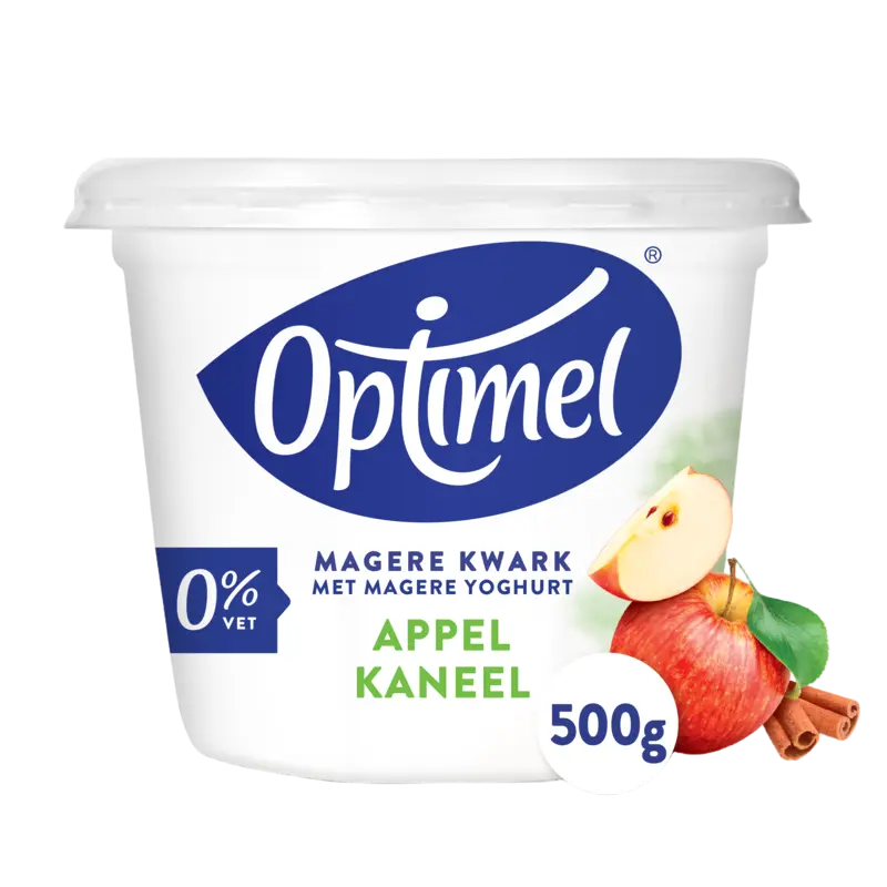 Magere Kwark met Magere Yoghurt Appel Kaneel 0% Vet