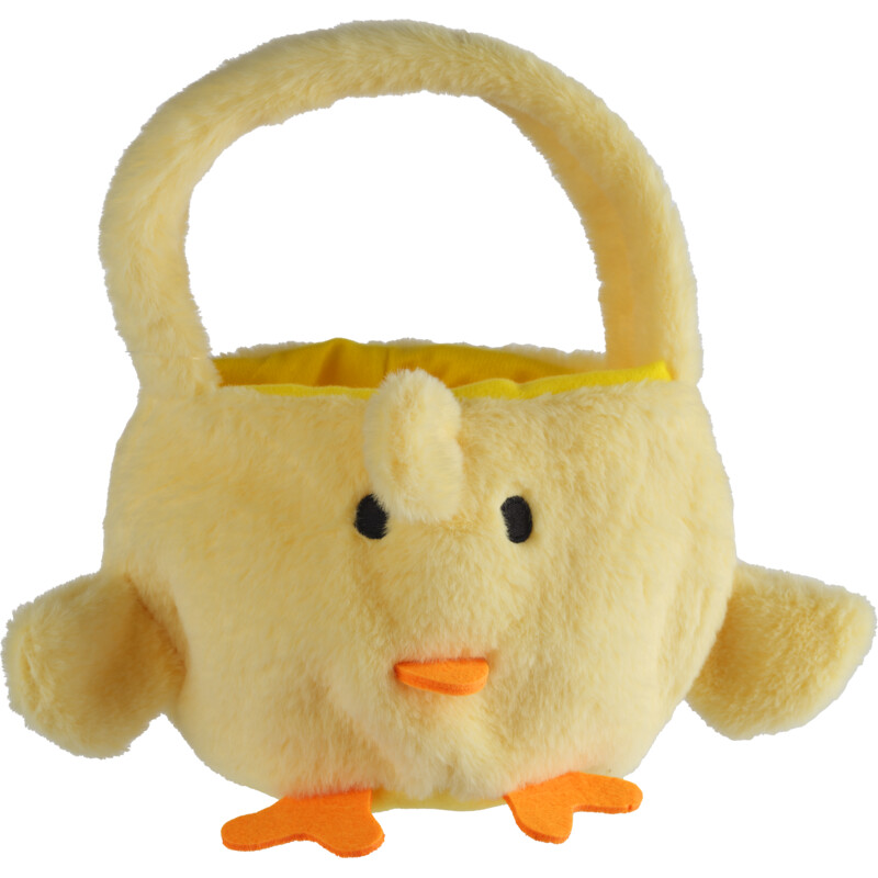 AH Pluche mandje kuiken