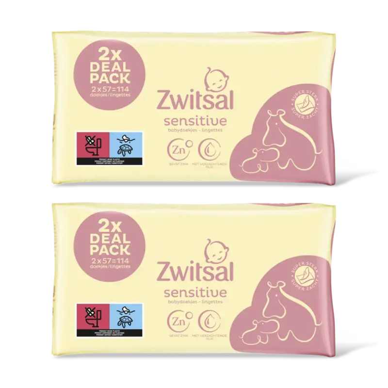 Sensitive billendoekjes 4-pack