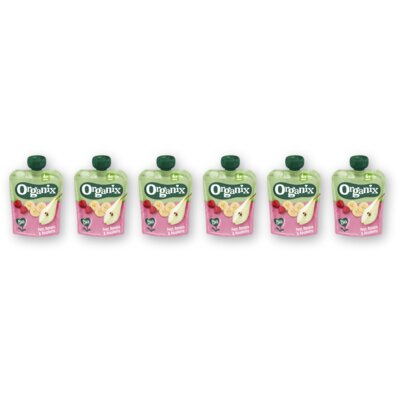 pdp-image-Organix Knijpfruit peer/banaan/framboos 4m+ 6pk