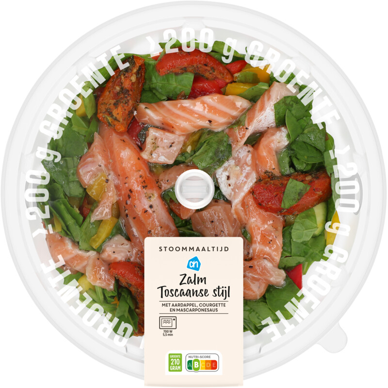 Een afbeelding van AH Stoommaaltijd zalm Toscaanse stijl