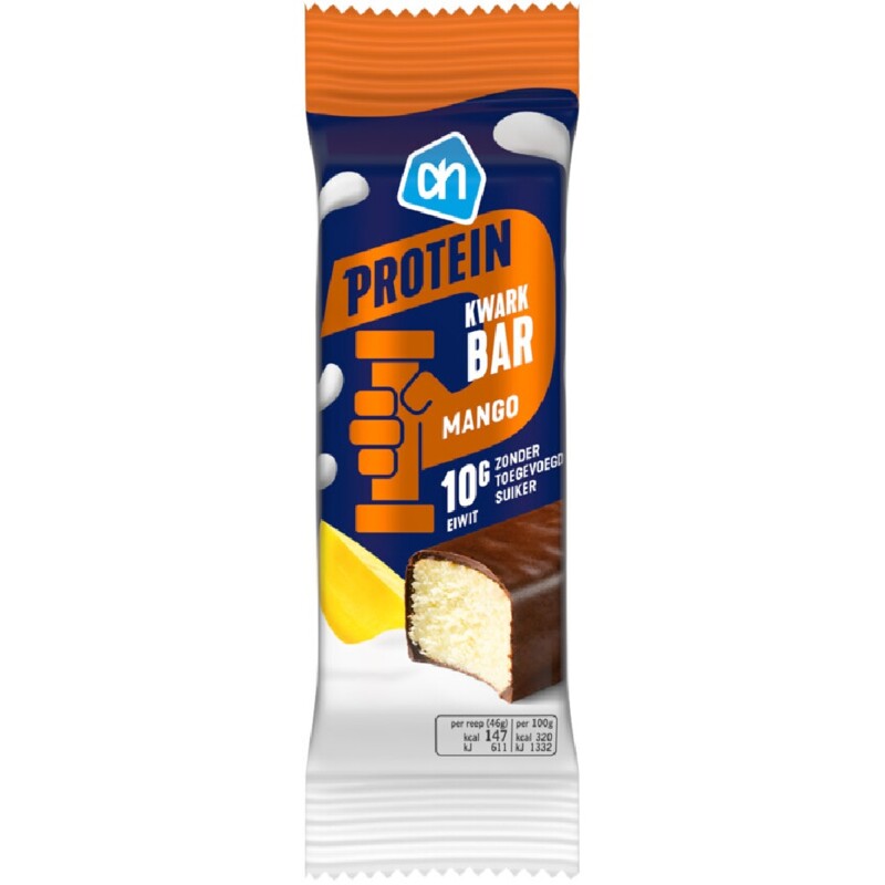 Een afbeelding van AH Protein kwark bar mango