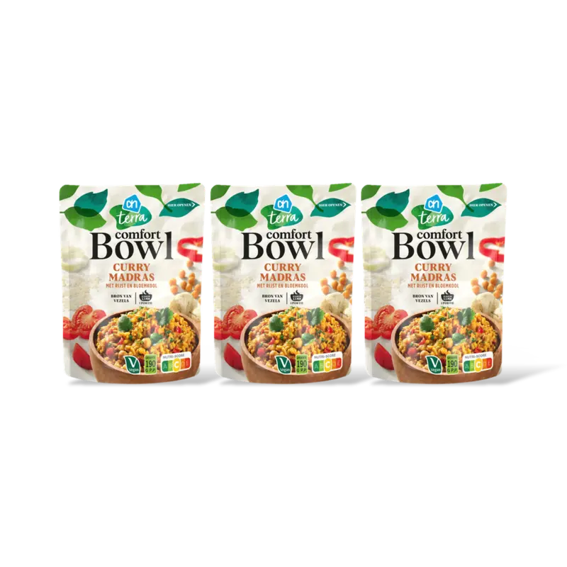 AH Terra Comfort bowl curry madras 3-pack