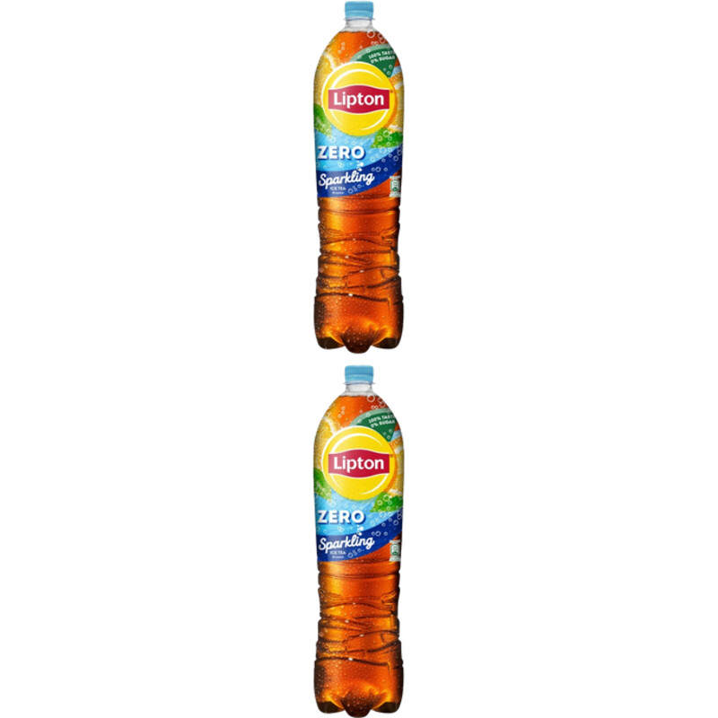 Een afbeelding van Lipton Ice tea sparkling zero sugar 2-pack