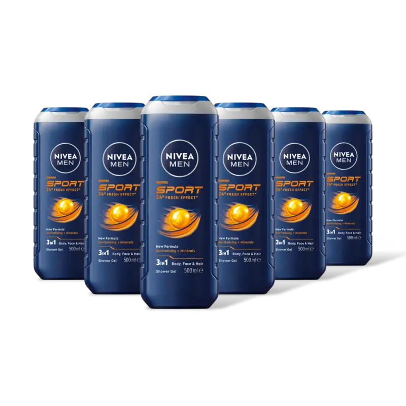 NIVEA Men sport douchegel 6-pack