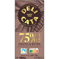 Een afbeelding van Delicata Reep puur 75% cacao