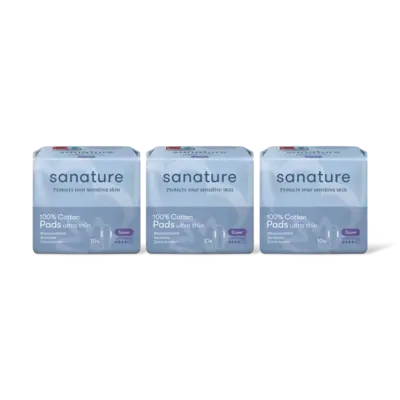 pdp-image-Sanature Katoenen maandverband super 3-pack