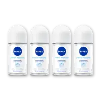 NIVEA Fresh natural deodorant roller 4-pack