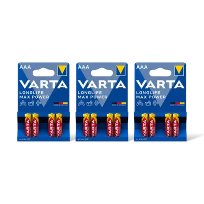 pdp-image-Varta Longlife max P AAA alkaline batterij 3pk