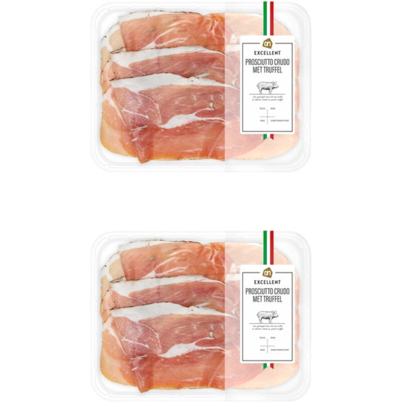 Een afbeelding van AH Excellent Prosciutto crudo truffel 2-pack