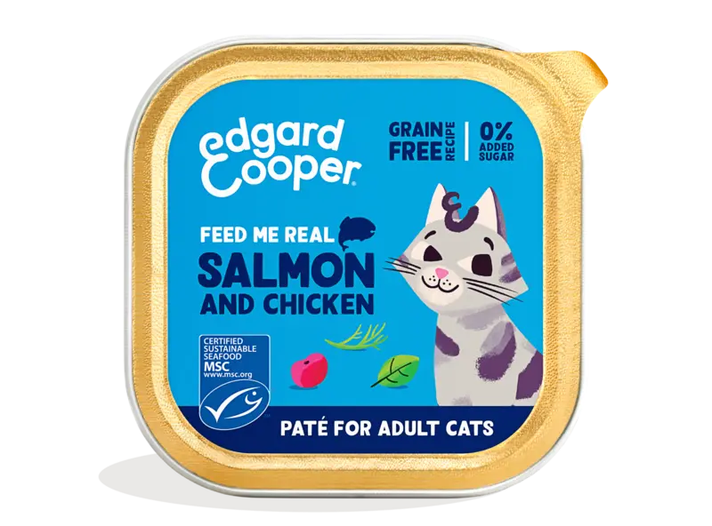 Edgard & Cooper Paté zalm en kip voor volwassen kat