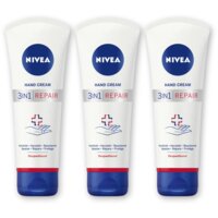 NIVEA 3in1 repair handcreme 24u hydratatie 3pk