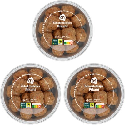 pdp-image-AH Gehaktballetjes pikant 3-pack