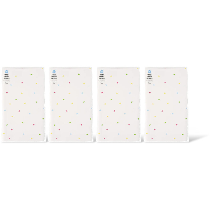 AH Tafellaken driehoekjes 138x220cm 4-pack