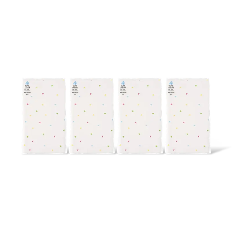 AH Tafellaken driehoekjes 138x220cm 4-pack
