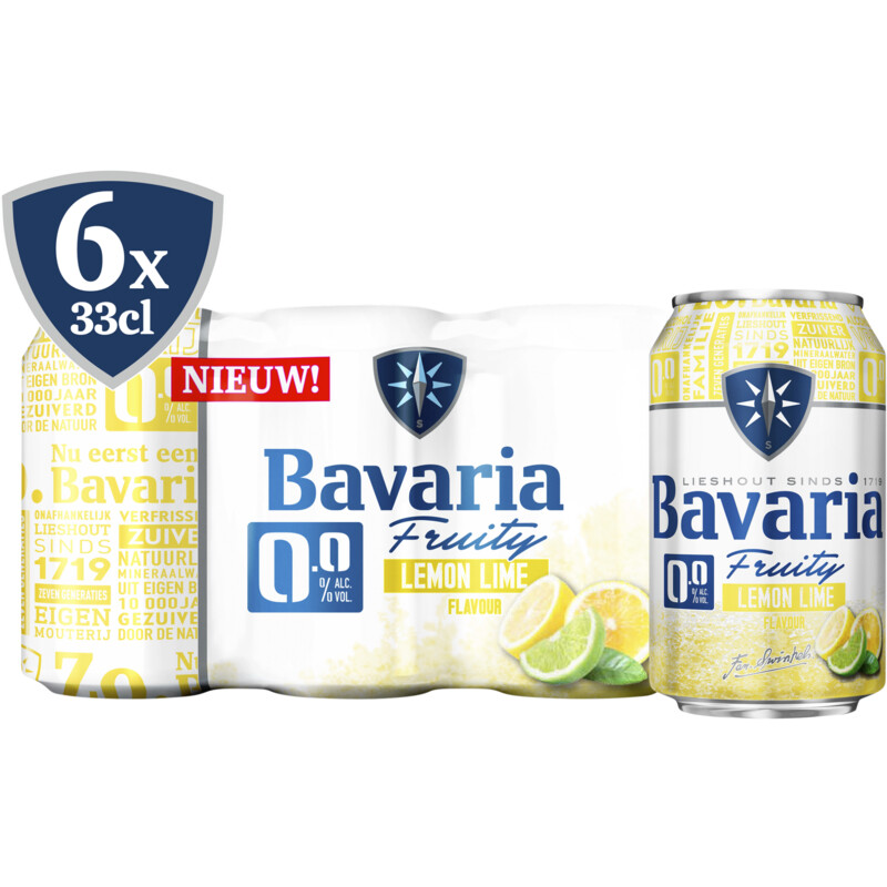 Bavaria 0.0% Fruity lemon lime 6-pack