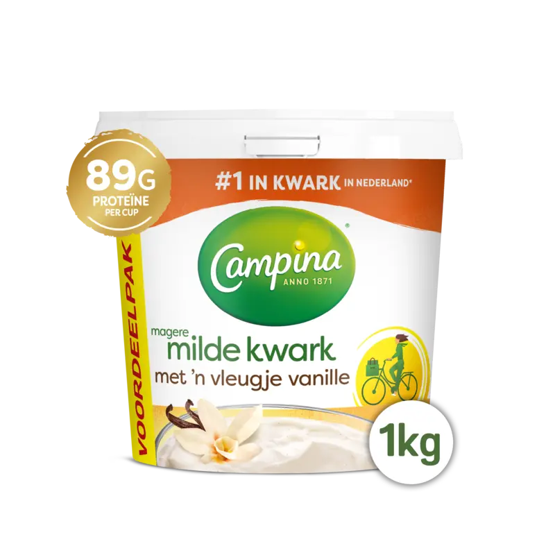 Campina Magere milde kwark vanille voordeelpak