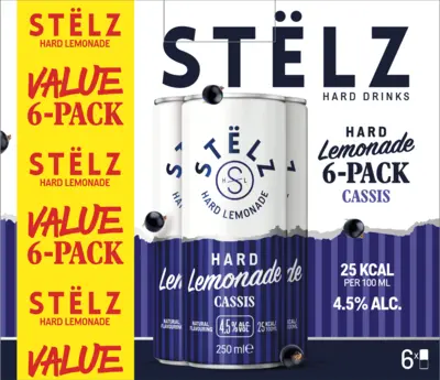 pdp-image-Stëlz Hard lemonade cassis value 6-pack
