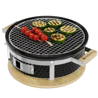 KitchenBrothers Hibachi style tabletop grill round
